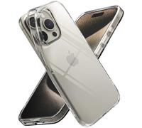 Ringke Compatible avec Coque iPhone 15 Pro Max [Air] Transparente Ultra Fine Mince Souple Légère TPU Étui 1.5mm - Clear