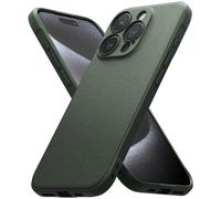 Ringke Coque pour iPhone 15 Pro [Onyx] Antichoc Protection Robuste Flexible Ultra Fine TPU Souple Durable Étui - Dark Green