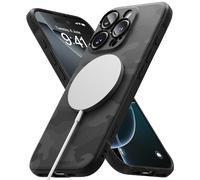 Ringke Coque Compatible avec iPhone 16 Pro [Onyx Magnetic] Magnétique Antidérapant Antichoc Protection Flexible Ultra Fine Bumper Durable Étui iPhone 16 Pro Case Accessoires - Camo Black