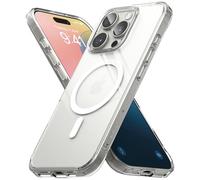 Ringke Coque Compatible avec iPhone 16 Pro [Fusion Magnetic] Magnétique Transparente Clear Ultra Fine Solide Rigide Back Souple Bumper Antichoc Protection Étui iPhone 16 Pro Case Accessoires