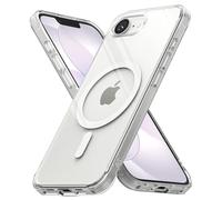 Ringke Coque iPhone 16e [Fusion Magnetic] Magnétique Transparente Clear Ultra Fine Solide Rigide Back Souple Bumper Antichoc Protection Étui iPhone 16e Case Accessoires