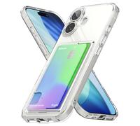 Ringke Coque pour iPhone 17 Case Étui Fusion Card Clear | Porte-Carte Transparente, Ultra Fine, Solide Rigide Back, Souple Bumper, Antichoc Protection, Anti-Rayures, Portefeuille