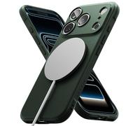 Ringke Coque Compatible avec iPhone 17 Pro Case Accessoires [Onyx Magnetic] Magnétique Antidérapant Flexible Ultra Fine Souple Bumper Durable Étui Trou de Sangle Bandoulière - Magnetic Dark Green