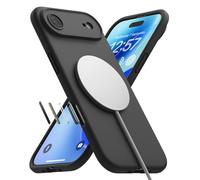 Ringke Coque pour iPhone Air Case Accessoires [Silicone Magnetic] Magnétique Microfibre Douce Silicone Bumper Ultra Mince Fine Souple Légère Étui - Black