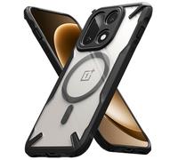 Ringke Compatible avec Coque OnePlus 15 5G [Fusion-X Magnetic] Magnétique Antichoc Protection Militaire Défense Résistant aux Rayures Polycarbonate Rigide TPU Bumper - Black