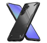 Ringke Coque Compatible avec Samsung Galaxy A56 5G / A36 5G Case Accessoires [Fusion-X] Antichoc Protection Militaire Défense Résistant aux Rayures Rigide Back Souple Bumper Étui - Black