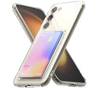 Ringke Compatible avec Coque Portefeuille Samsung Galaxy S23 Plus 5G [Fusion Card] Transparente Solide Rigide Back TPU Souple Bumper Étui Porte-Cartes Antichoc Protection [Militaire Défense] - Clear