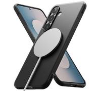 Ringke Coque Compatible avec Samsung Galaxy S25 FE Case Accessoires [Onyx Magnetic] Magnétique Antidérapant Antichoc Protection Flexible Ultra Fine Souple Bumper Durable Étui - Black