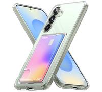 Ringke Coque Compatible avec Samsung S25 Plus [Fusion Card] Porte-Cartes Portefeuille Clear Ultra Fine Solide Rigide Back Souple Bumper Antichoc Protection Étui Galaxy S25 Plus Case Accessoires