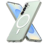 Ringke Coque Compatible avec Samsung S25 Plus [Fusion Magnetic Matte] Magnétique Translucide Ultra Fine Solide Rigide Back Souple Bumper Antichoc Protection Étui Galaxy S25 Plus Case Accessoires