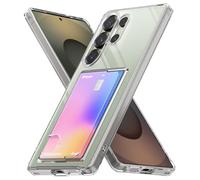 Ringke Coque Compatible avec Samsung S25 Ultra [Fusion Card] Porte-Cartes Portefeuille Clear Ultra Fine Solide Rigide Back Souple Bumper Antichoc Protection Étui Galaxy S25 Ultra Case Accessoires