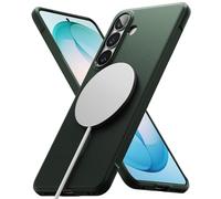 Ringke Coque pour Samsung Galaxy S26 Plus Case Accessoires [Onyx Magnetic] Protection Antichoc TPU Flexible Compatible MagSafe Étui Magnétique Antidérapante Anti-Jaunissement - Magnetic Dark Green