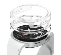 Ringke Coque Compatible avec Samsung Galaxy Watch 8 44mm [Slim] Case Accessoires Transparente Solide Rigide Bumper - Clear & Alphine Clear (2 Pack)
