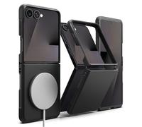 Ringke Coque Compatible avec Samsung Galaxy Z Flip 7 Case Accessoires [Onyx Magnetic] Magnétique Antidérapant Antichoc Protection Flexible Ultra Fine Souple Bumper Durable Étui - Magnetic Black