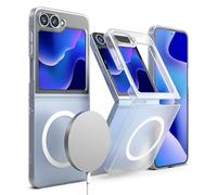 Ringke Coque Compatible avec Samsung Galaxy Z Flip 6 / Z Flip 7 FE Étui Case Accessoires [Slim Magnetic] 1.3mm Ultra Fine Thin Transparente Solide Rigide Protection - Magnetic Matte Clear