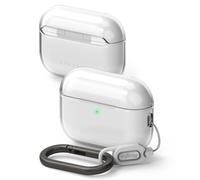 Ringke Coque Transparente Compatible AirPods Pro 3 [Air] Étui TPU Ultra Fin 1,5 mm, Léger et Souple avec Mousqueton Chromé, Protection Anti-Rayures - Clear