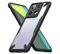 Ringke Coque Xiaomi Redmi Note 13 Pro 5G / Poco X6 5G [Fusion-X] Antichoc Protection [Militaire Défense] Résistant aux Rayures Polycarbonate Solide Rigide TPU Bumper - Black