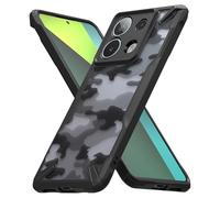 Ringke Coque Xiaomi Redmi Note 13 Pro 5G / Poco X6 5G [Fusion-X] Antichoc Protection [Militaire Défense] Résistant aux Rayures Polycarbonate Solide Rigide TPU Bumper - Camo Black