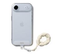 Ringke Dragonne Courte Holder Link Puffer Finger Strap Bracelet Smartphone Confortable et Sécurisé pour Téléphone Appareil Photo Clés Accessoire Main Libre Durable - Snow White