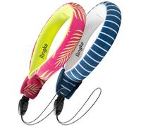 Ringke Dragonne Flottante (2 Pack) Caméra Étanche Float Imperméable Universel pour Tous Les Appareils: Appareil Photo Numérique, Téléphones Mobiles, et Plus - Palm Leaves+Navy Stripes