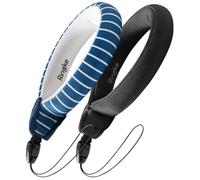 Ringke Dragonne Flottante (2 Pack) Caméra Étanche Float Imperméable Universel pour Tous Les Appareils: Appareil Photo Numérique, Téléphones Mobiles, et Plus - Navy Stripes+Black