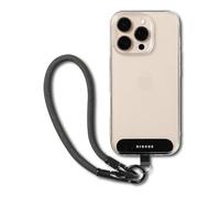 Ringke Holder Link Flow Hand Strap [U-Type] Cordon Dragonne Sangle Téléphone Portable Sans Enchevêtrement Boucle de Poignet Accessoires pour Smartphone - Calm Black