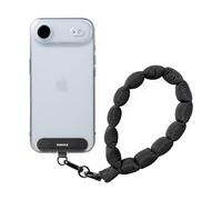 Ringke Dragonne Holder Link Puffer Hand Strap Bracelet Smartphone Confortable Sécurisé et Durable pour Téléphone Appareil Photo Clés Accessoire Portable Main Libre - Calm Black