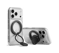 Ringke Dual Magnetic Smart Holder Support Téléphone Magnétique iPhone, Google Pixel, Samsung Galaxy Xiaomi Pliable à 3 Niveaux Grip et Support Mains Libres Compatible MagSafe - Black