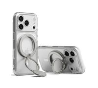 Ringke Dual Magnetic Smart Holder Support Téléphone Magnétique iPhone, Google Pixel, Samsung Galaxy Xiaomi Pliable à 3 Niveaux Grip et Support Mains Libres Compatible MagSafe - Satin Silver