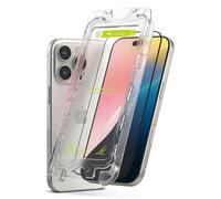 Ringke Easy Slide Tempered Glass Compatible avec Verre Trempé iPhone 16 Pro Qualité HD Transparent Anti-Rayures 9H Dureté Application Facile Protecteur d'écran iPhone 16 Pro - Clear