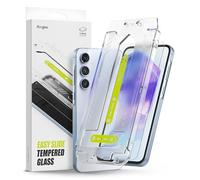 Ringke Easy Slide Tempered Glass Compatible avec Verre Trempé Samsung Galaxy A55 5G Qualité HD Transparent Anti-Rayures 9H Dureté Application Facile Protecteur d'écran Samsung A55 5G - Clear