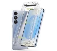 Ringke Easy Slide Tempered Glass Compatible avec Verre Trempé Samsung Galaxy S25 / S24 Protecteur d'écran Qualité HD Transparent Anti-Rayures 9H Dureté Application Facile