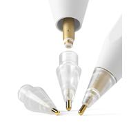 Ringke Pointes de Rechange Embout Apple Pencil Tips [Metal] [3-Pack] pour Apple Pencil 2e Gén Apple Pencil 1re Gén Apple Pencil USB-C Apple Pencil Pro Accessories Durable - Metal (Matte Clear)