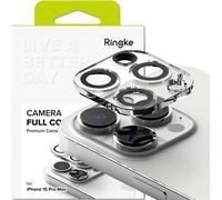 Ringke Film de protection pour appareil photo Film pour téléphone portable pour iPhone 15 Pro Max 2 pièces