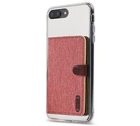 Ringke Flip Card Holder, Portefeuille Autocollant Porte Carte de Crédit pour l’arrière de Téléphone avec 3M Sticker Adhésive Attachable Téléphone pour iPhone, Galaxy, Xiaomi - Red