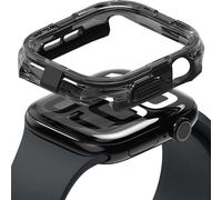 Ringke Coque Compatible avec Apple Watch Serie 10 46mm [Fusion Bumper] Transparente Solide Rigide Bumper Antichoc Protection pour Apple Watch Serie 10 46mm Case Accessoires - Black