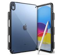 Ringke Fusion Compatible avec Coque iPad 11eme Generation A16 (2025) / iPad 10eme Generation Transparente Solide Back Souple Bumper Antichoc Protection Mince Léger Porte Apple Pencil - Smoke Black