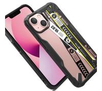 Ringke Fusion X Design Panzer Handyhülle Schutzhülle mit TPU Rahmen für iPhone 13 mini schwarz (Ticket band) (FXD540E43) Handyhülle