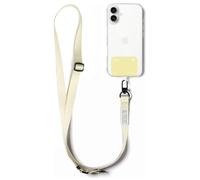 Ringke Holder Link Snap Hook Strap Cordon Bandoulière Téléphone Portable avec Étiquette Gradation TPU Cordon Accessoires Réglable en Corde de Polyester Sangle Courroie de Cou - Butter Yellow