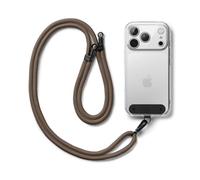 Ringke Holder Link Strap Cordon Téléphone Portable avec Étiquette en Nylon Noir Cordon Accessoires Réglable en Corde de Polyester Compatible avec 'étui Universel pour Téléphone