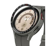 Ringke Inner Bezel Styling Compatible avec Samsung Galaxy Watch 5 Pro Accessoire Étui Protecteur Stainless Steel Acier Inoxydable Anti-Rayures Résistant aux Rayures - 45-IN-04 (St) Black