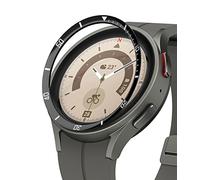 Ringke Inner Bezel Styling Compatible avec Samsung Galaxy Watch 5 Pro Accessoire Étui Protecteur Stainless Steel Acier Inoxydable Anti-Rayures Résistant aux Rayures - 45-IN-02 (St) Black