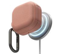 Ringke Onyx Magnetic Coque Samsung Galaxy Buds 4 / Buds 4 Pro Étui Magnétique Antichoc en TPU Compatible Recharge sans Fil avec Mousqueton Chromé Protection Ultra Fine Bumper Durable - Constant Coral