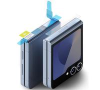Ringke Protecteur d'écran Charnière Compatible avec Samsung Galaxy Z Flip 6/7 FE / 5/4 [Hinge Dual Easy Film] [2 Pack] Application Facile Résistant aux Rayures - Clear