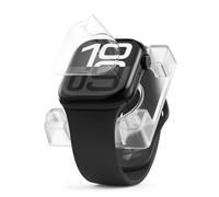 Ringke Protecteur d'écran Compatible avec Apple Watch Serie 10 46mm [Dual Easy Pro Film] [2 Pack] Application Facile Attachement sans Échec Fonction de Dépoussiérage Résistant aux Rayures