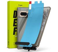Ringke Protecteur d'écran Compatible avec Google Pixel 7 Pro [Dual Easy Film] [2 Pack] Application Facile Attachement sans Échec Fonction de Dépoussiérage Résistant aux Rayures