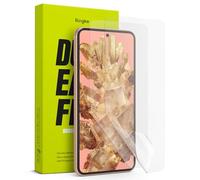 Ringke Protecteur d'écran Compatible avec Google Pixel 8 [Dual Easy Film] [2 Pack] Application Facile Attachement sans Échec Fonction de Dépoussiérage Résistant aux Rayures