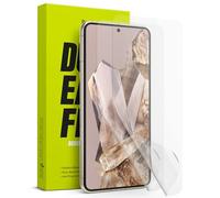 Ringke Protecteur d'écran Compatible avec Google Pixel 8 Pro [Dual Easy Film] [2 Pack] Application Facile Attachement sans Échec Fonction de Dépoussiérage Résistant aux Rayures