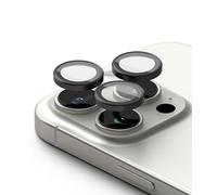 Ringke Protection Caméra iPhone 16 Pro Max, iPhone 16 Pro [Camera Lens Frame Glass] [2 Pack] Protection Objectif Couvercle en Verre Cadre en Aluminium Résistant aux Rayures Caméra Protecteur