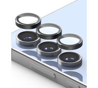Ringke Protection Caméra Samsung Galaxy S24 FE [Camera Lens Frame Glass] [2 Pack] Protection Objectif Couvercle en Verre Cadre en Aluminium Résistant aux Rayures Caméra Protecteur